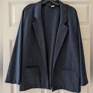 Houndstooth blazer vintage jacket Academia ILGWU Smith & Jones grey